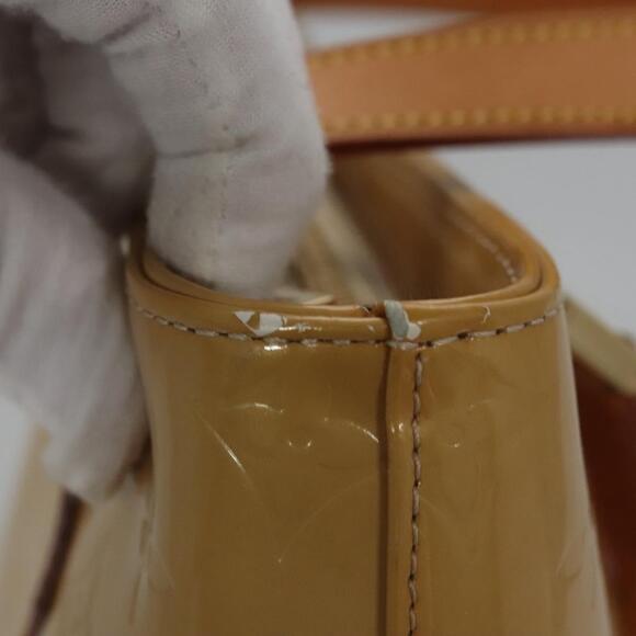 LOUIS VUITTON Monogram Vernis Houston Hand Bag Beige M91004 - Picture 5 of 16